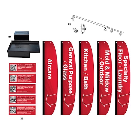 Retail First Standard Paint/Sundries/Cleaning Sign Kit Updated Cleaning Kit 1000-000161